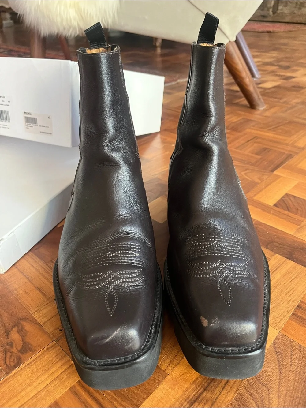 TOGA VIRILIS CHELSEA BOOT dark brown  MENS 46